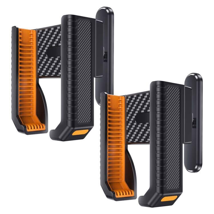 Falafa Magnetic Golf Cart Phone Holder, Universal Phone Mount 2-Pack | 360° Rotatable Magnetic Mount Fits EZGO, Club Car & Yamaha Carts, Compatible with iPhone, Galaxy, Google Pixel & More Orange-2 Pack