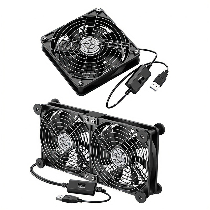 80MM USB Computer Fan and 1 Dual Cooling Fan