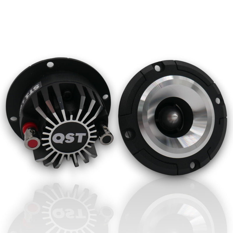 QST ST-1 Super Bullet Tweeter Neodiumum with Aluminum heatsink for 106DB High Sensitivity 4Ohms 20KHZ 1 inch Coil (Pair)