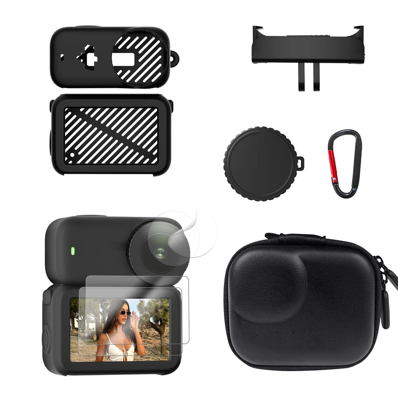[AUSTRALIA] - Accessories Kit for DJI Osmo Nano Accessories Including Silicone Protective Cases Mini Storage case Magnetic Mount Tempered Glass Protective Films Lens caps lanyards and for DJI Osmo Nano 