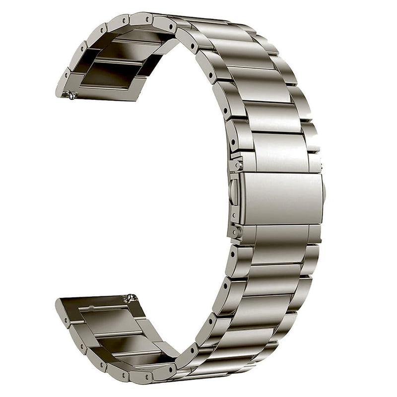 Titanium Quick Release Watch Band 16mm 18mm 20mm 22mm Premium Metal Watch Strap Compatible for Samsung Galaxy Watch 7/6/5/4/3, Garmin Vivoactive 4S/Vivomove 3S/Active S/Venu 2S for Men Women Titanium