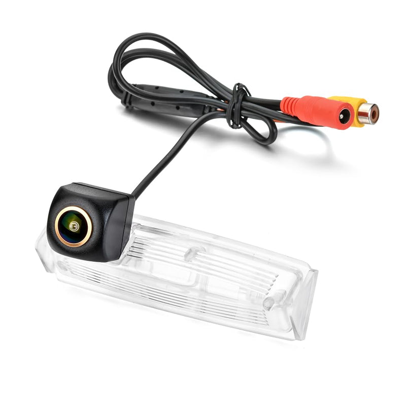 AHD 720P/CVBS Car Rear View Fisheye Lens License Plate Camera with RCA Cable & Vehicle Camera for Lexus IS300 IS200 ES300 ES330 GS300 GS400 GS430 LS430 HS250h CT200h/Toyota Aurion Camry XV40