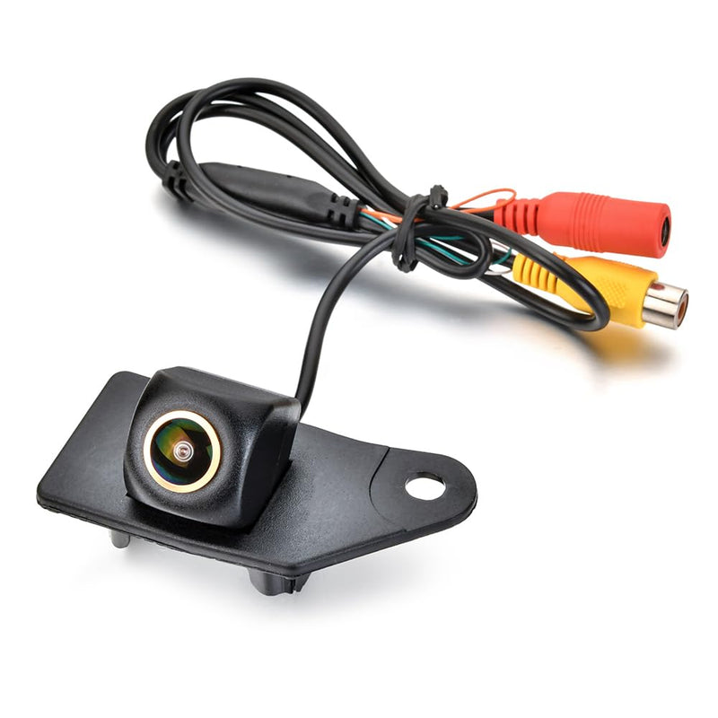 AHD 720P/CVBS Car Rear/Front View Camera's Fisheye Lens License Plate Camera with RCA Cable & Vehicle Camera for Mitsubishi ASX/Mitsubishi RVR/Mitsubishi Outlander Sport & Backup Golden Camera