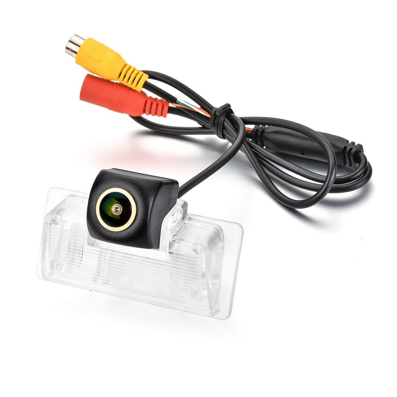 AHD 720P/CVBS Car Rear/Front View Camera's Fisheye Lens License Plate Camera with RCA Cable & Vehicle Camera for Nissan Altima/Latio/Tiida Sedan/Maxima/Teana & Backup Golden Camera