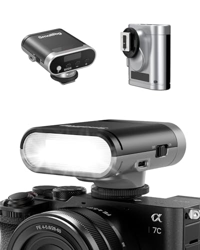 SmallRig RS20 Mini Portable Camera Flash for Sony for Canon for Nikon Silver