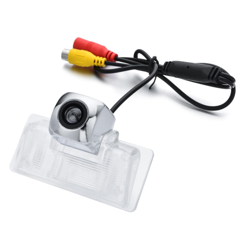 AHD 720P/CVBS Car Rear/Front View Camera's Fisheye Lens License Plate Camera with RCA Cable & Vehicle Camera for Nissan Altima/Latio/Tiida Sedan/Maxima/Teana & Silver Backup Camera
