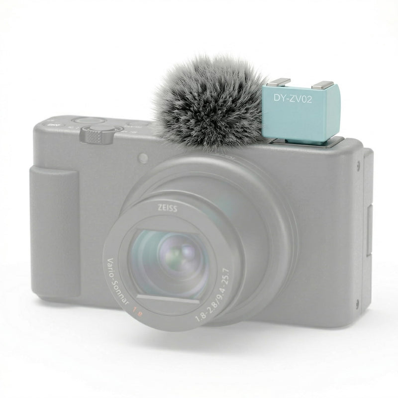 [AUSTRALIA] - Camera Hot Shoe Wind Muff Adapter Compatible with Sony Zv-1,Zv-1 Ii,Zv-E10,Av-E10M2 and Zv-E1 Accessories Multi-Functional Mic Flash Mount Compatible with External Flash Attachment(1PCS) DY-ZV02 1PCS 