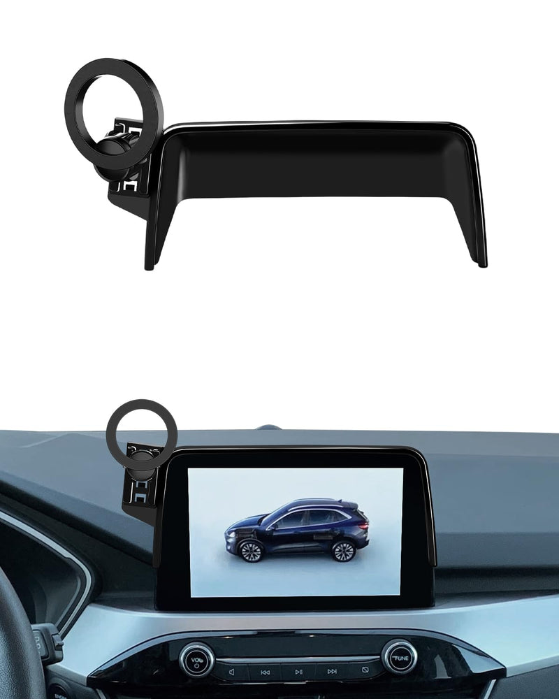 PZK Car Phone Holder for 2020-2025 Ford Escape Accessories 8-Inch Screen | Compatible with MagSafe Car Phone Mount Strong Magnets Fixed Screen with Sunglasses Storage Box 360° Rotation Hands-Free Escape 2021-2025