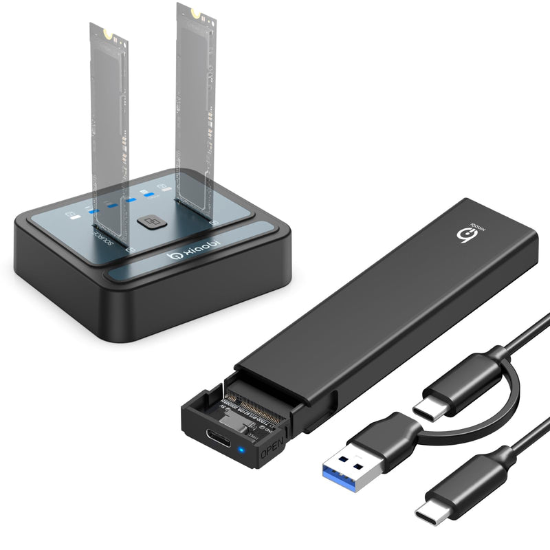 M.2 NVMe SSD Enclosure and Xiaobi M.2 NVMe/SATA SSD Cloner
