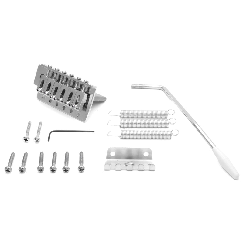 [AUSTRALIA] - 52.5mm Guitar Tremolo Bridge Set for Fender Strat Squier Electric Guitar Replacement (Chrome) Chrome 