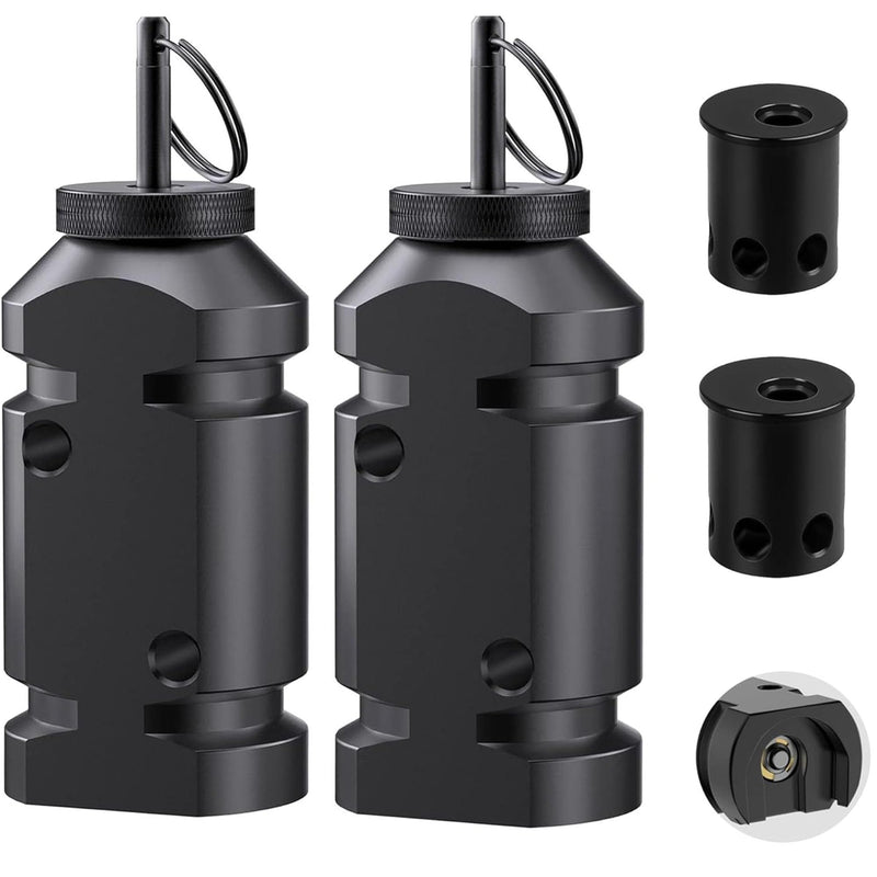 [AUSTRALIA] - 2 Pack Perimeter Trip Alarm with Trip Wire – Outdoor Camping Security Noise Alarm Compatible with 209 Primers for Property & Wildlife Deterrent (Black) 