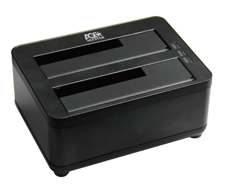 USB 3.0 to SATA I/II/III Dual Bay External Hard Drive Docking Station for 2.5 or 3.5in HDD, SSD with Hard Drive Duplicator/Cloner Function [20+TB Support]