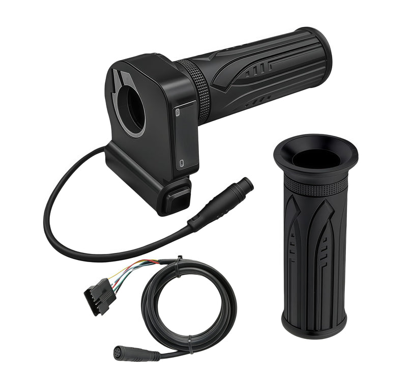 [AUSTRALIA] - 48V Electric Bike Throttle Grip with LCD Voltage Display & Cruise Control, 6-Pin Connector, Compatible with Jetson Haze, DYU Y16 & Folding Ebike 