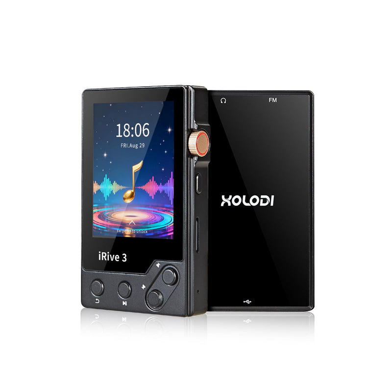 [AUSTRALIA] - iRive3 MP3 Player Clear HiFi Stereo Sound 32GB Bluetooth Music Player with FM Radio Voice Recorder Expandable up to 128GB 