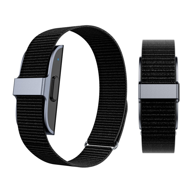 2026 Latest Screenless Fitness Tracker,Smart Bracelet Band | Activity & Sleep Tracking Wearable with App Sync, Lightweight Waterproof Activity Tracker Band for Men and Women dark gray