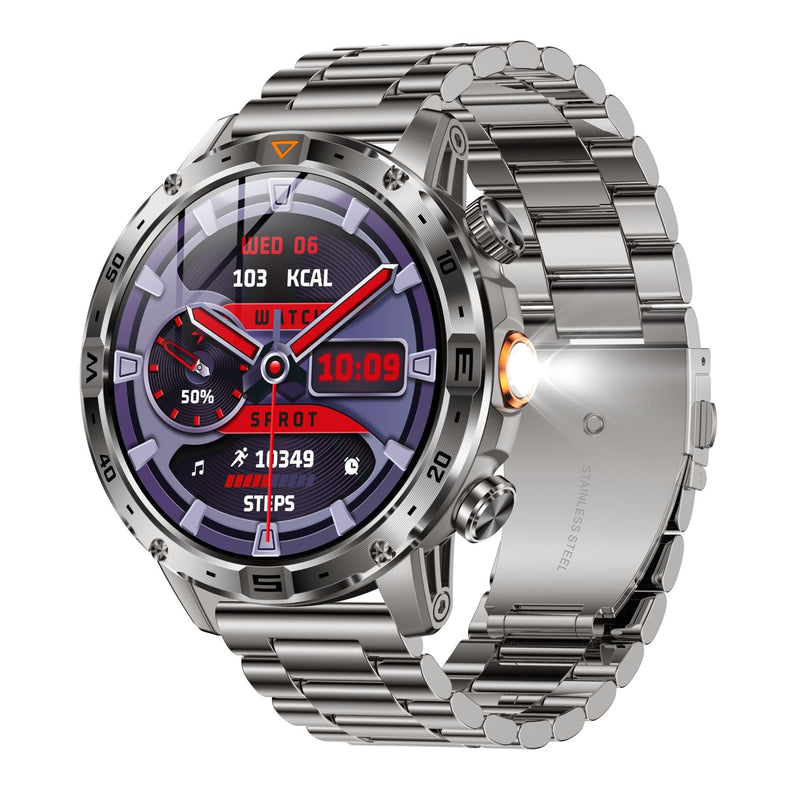 Smart Watch for Men,1.7" HD Touchscreen Fitness Tracker with Bluetooth Calling, Fitness Watch with Heart Rate/Sleep Monitor/100+ Sports, IP68 Waterproof Smartwatch for Android iOS (Silvery) Orange