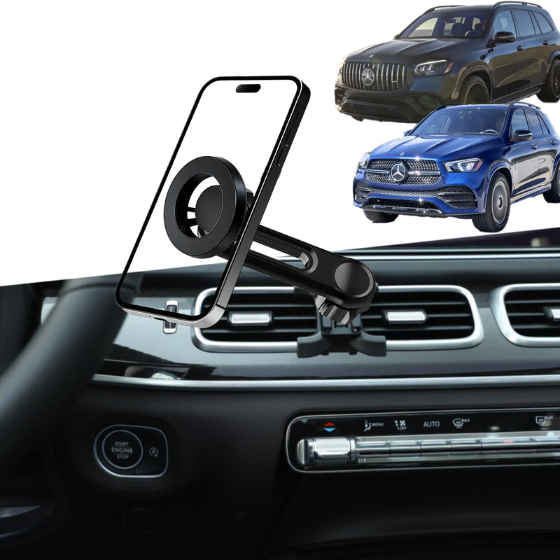 oricarmes 2026 Latest Extension arm for Mercedes Benz gle Magnetic Phone Mount Adjustable & Custom Fit 360° Rotation One-Hand Operation gle/gls Phone Holder 2020-2026 gle/gls Accessories