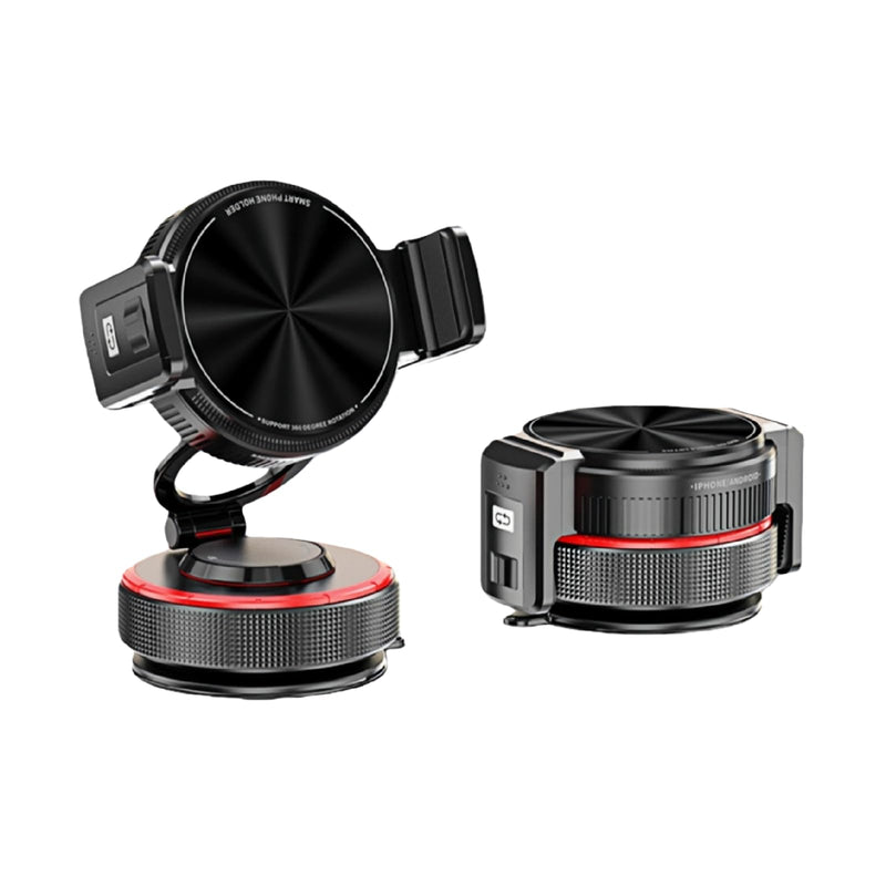 2026 Upgraded Vacuum Magnetic Mobile Phone Holder Cars for Magsafe Car Mount, Elastic Double Clamp and Magnetic Dual Mode, Mobile Phone Holder for iPhone17 Pro Max 16 15 14 13 12 & Samsun