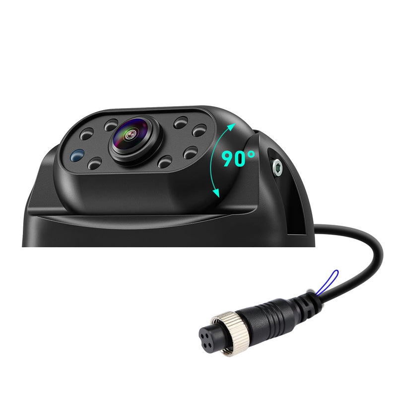 1080P Wired RV Backup Camera with Magnetic Mount, IP68 Waterproof GreenYi Rear View Camera for Truck Pickup Trailer, Night Vision, Heavy-Duty Metal Housing