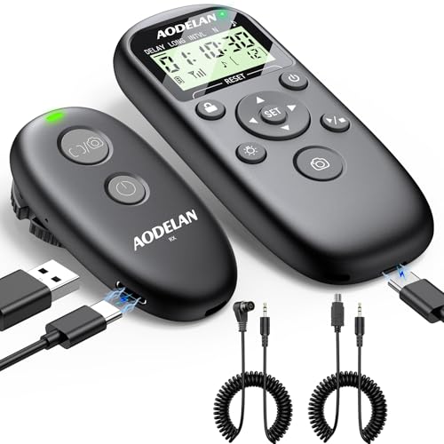 AODELAN Rechargeable Camera Timer Intervalometer Remote Control for Nikon Rechargeable for Nikon
