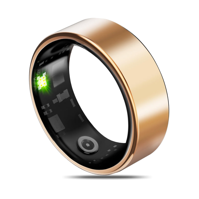 Smart Health Ring for Women Men Fitness Tracker with Heart Rate, Blood Oxygen, Blood Pressure, Sleep Monitoring, Step Counting, IP68 Waterproof for iOS and Android, No APP Fee, Coral 11