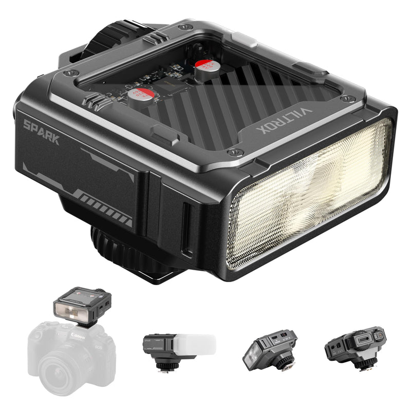 VILTROX Spark Z3 TTL On-Camera Flash for Nikon, GN16 Mini Camera Flash Speedlite with 26W Output, 7-Step Manual Flash Control, 1s Fast Recycle, 650 Full-Power Flashes, Softbox Included (Gray) Gray Z3 TTL Flash for Nikon