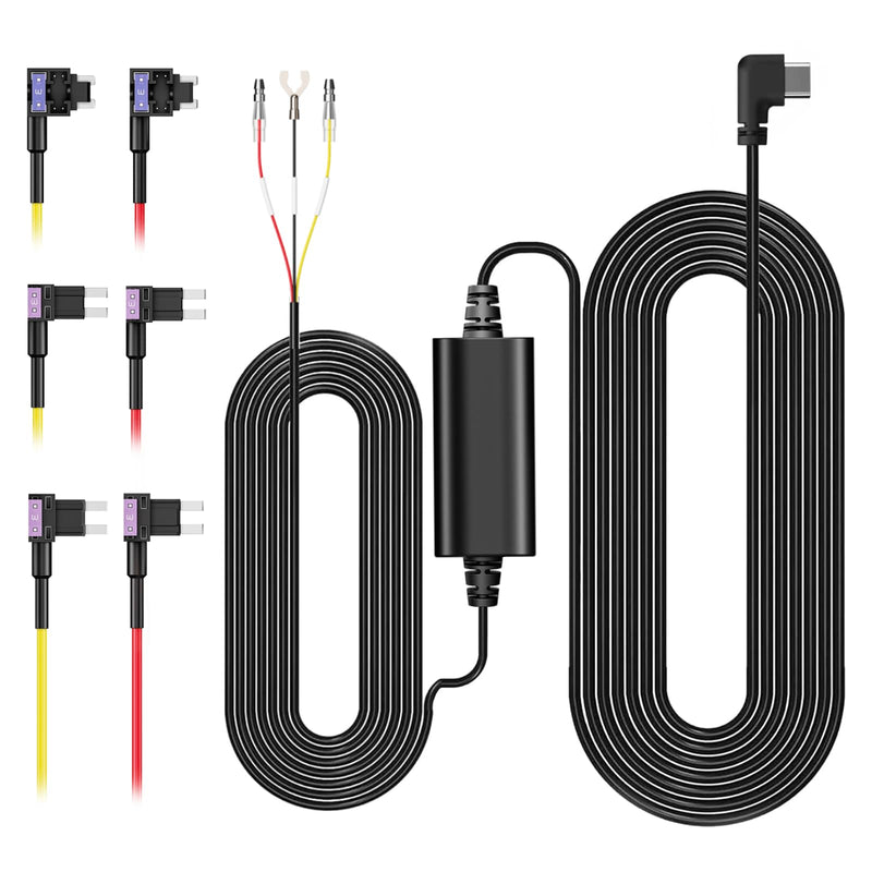 [AUSTRALIA] - BOTSLAB Type C Hardwire Kit with Fuse Tap, Exclusive for BOTSLAB Dash Cam G980H / G980H Pro / G980H Multi-Channel, Supports Parking Mode, Includes Double-3 Fuses Tap G980H Fuse Tap Hardwire Kit 