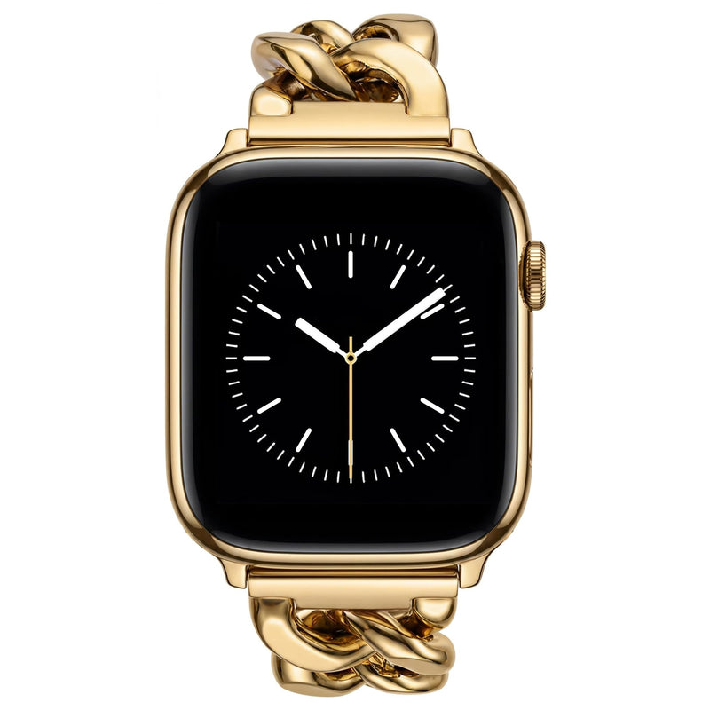 V.R.HOPE Gold Apple Watch Band for Women, Cowgirl Chain Bracelet | Vintage Cowgirl Design, Wild Romance, Vacuum Plated, Tarnish-Free & Waterproof, Adjustable, Fits iWatch 1-11/SE/Ultra 42-49mm 46mm/49mm/45mm/44mm/42mm