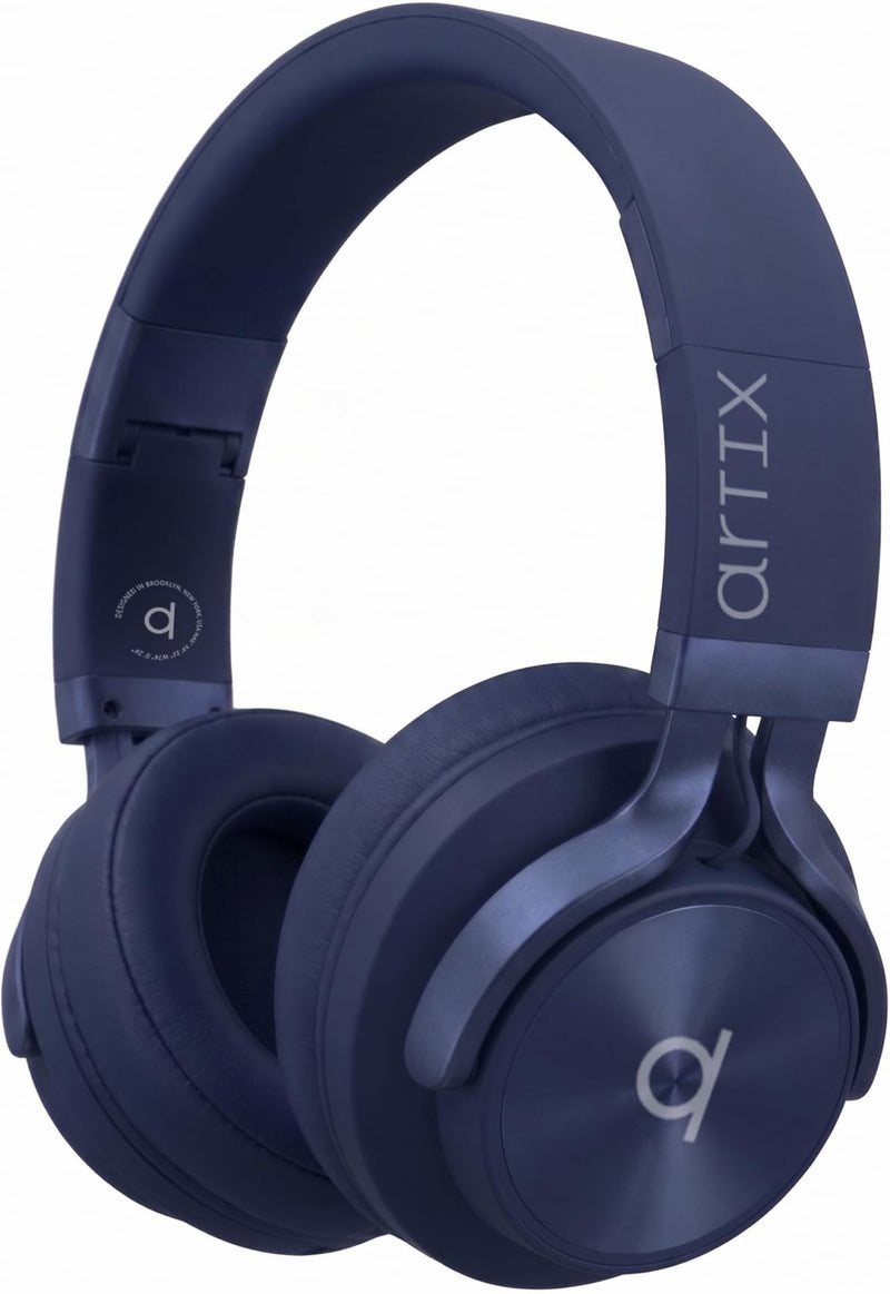 ARTIX Wireless Headphones for Kids Bluetooth Headphones for School (Blue) | Built-In Microphone, Adjustable Headband, Dual Mode, Foldable, Bluetooth 6.0, 40 Hours Playtime, Over-Ear Head phones Blue