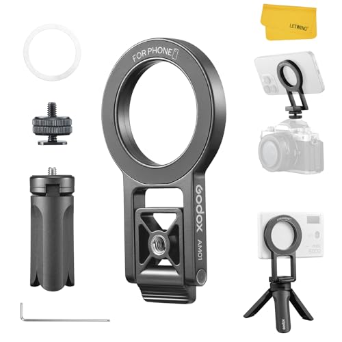 Godox AM01 Dual-Sided Magnetic Bracket for MA5R LED Light or Smarthone