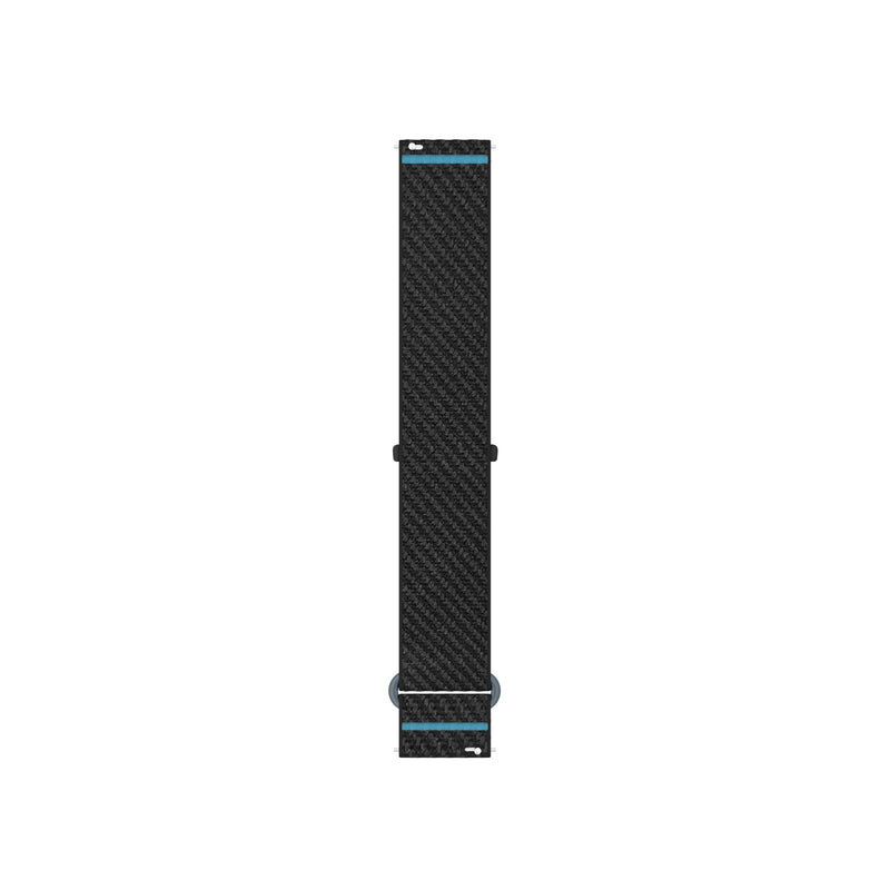 Garmin Quick Release Bracelet 20 mm Textile Black/Azure | Original accessory suitable for Forerunner, venu, vívoactive