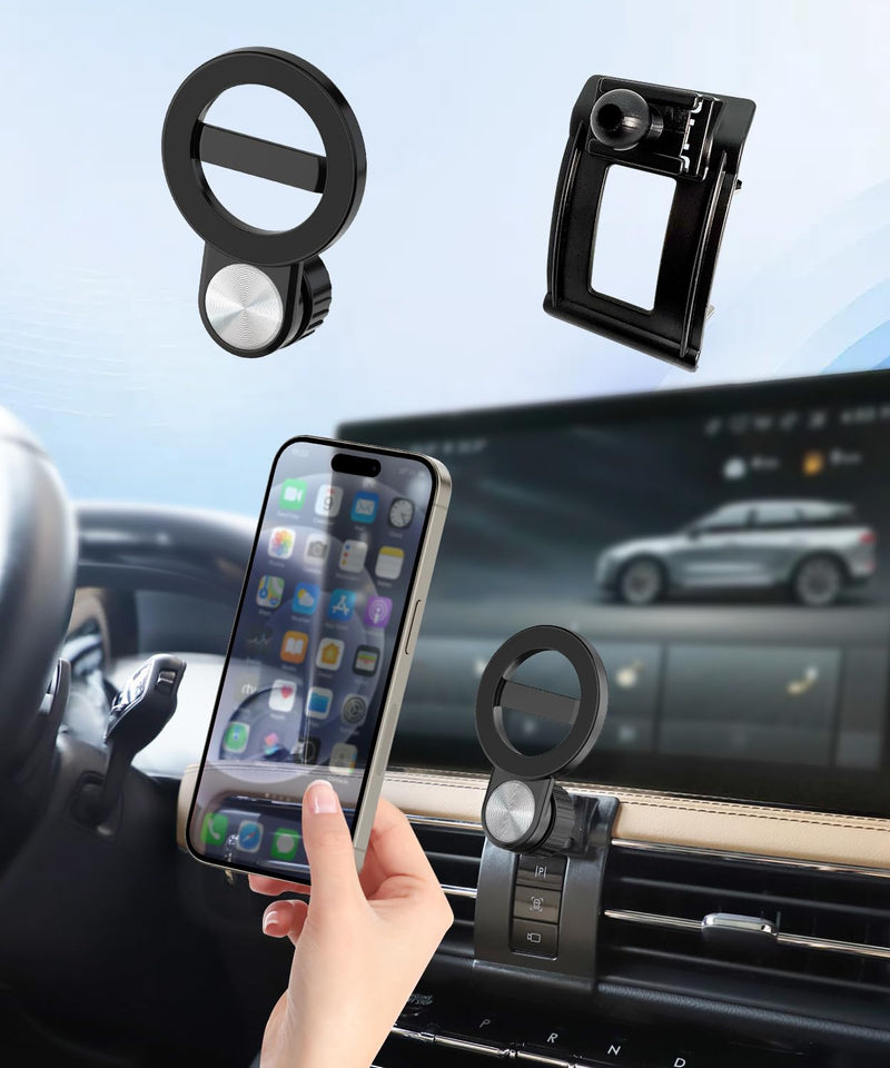 Car Phone Holder for Lincoln Corsair 2020-2026 Auto Accessories, Cell Phone Mount Compatible with MagSafe, 360° Rotation, Hands Free Not Affect Air Vent