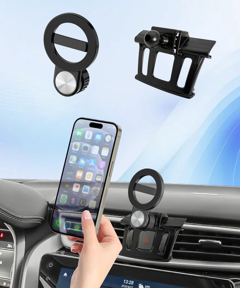 Car Phone Holder for Nissan Murano 2015-2024 Auto Accessories, Cell Phone Mount Compatible with MagSafe, 360° Rotation, Hands Free Not Affect Air Vent