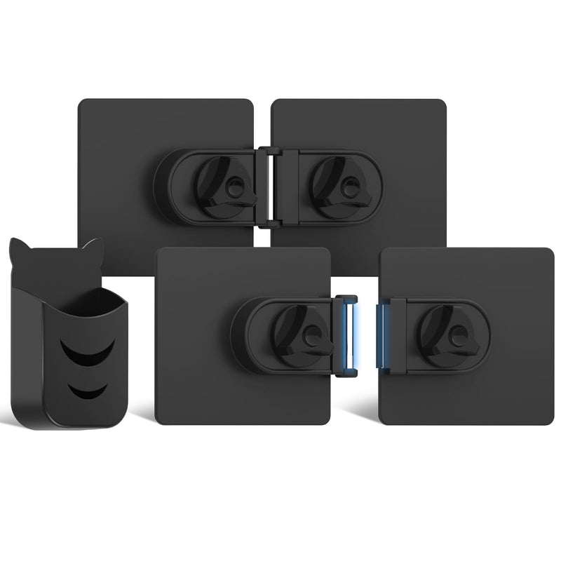 2-Pack Magnetic Monitor Connector with Pen Holder Magnetic Monitor Alignment Clips for Flat or Curved Computer Monitors Screen Strong Adhesive Magnetic Monitor Connection Bracket for Closing the Gap