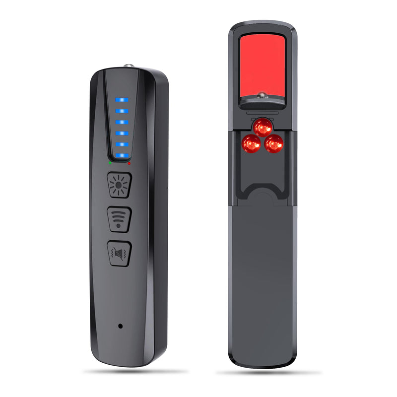 [AUSTRALIA] - ZHENHAN Hidden Camera & Bug Detector – Portable Anti-Spy Device for GPS Trackers, Wireless Bugs | Travel, Home, Office Security (Black) Black 