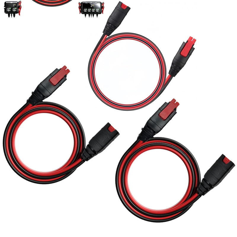 (3 Pack) GC004 X-Connect Extension Cable Compatible with NOCO Battery Charger Accessory, for Genius Smart Battery Chargers Cable