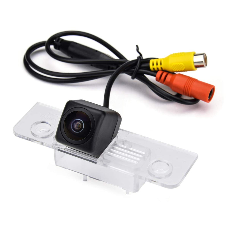 AHD/CVBS Car Rear/Front View Camera Fisheye Lens License Plate with RCA Cable & Vehicle Cam for Ford Mondeo MK2 MK3 /Fusion/Fiesta ST/Classic/Ikon/Flex/Taurus &170° Wide-Angle Backup Camera