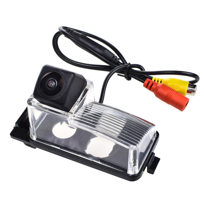 AHD/CVBS Car Rear View Camera's Fisheye Lens License Plate Camera with RCA Cable & Vehicle Camera for Nissan Tiida/Versa Hatchback/Grand Livina/Pulsar/Fairlady Z &170° Wide-Angle Backup Camera