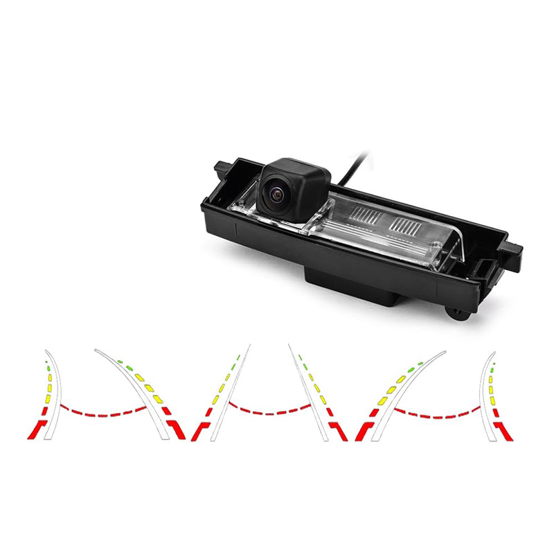 AHD/CVBS Car Rear/Front View Camera's Fisheye Lens Dynamic Trajectory Tracks Line & Vehicle Camera for Toyota RAV4 RAV-4 RAV 4 / Toyota Vanguard 2006~2012 &170° Wide-Angle Backup Camera