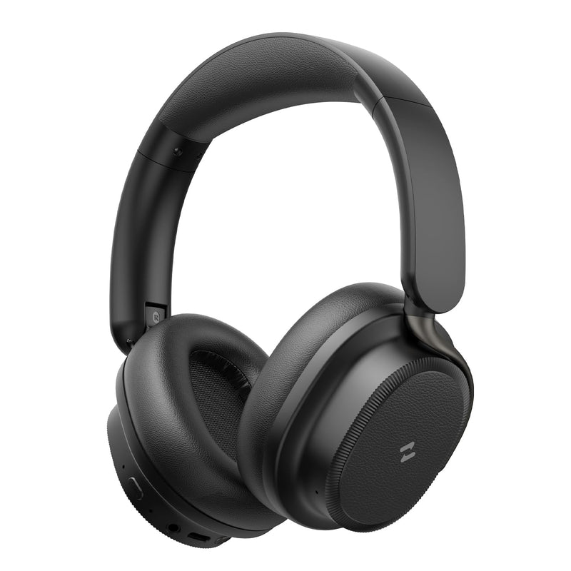 havit 132H Playtime Noise Cancelling Headphones, Over Ear Wireless Bluetooth Headphones with Hybrid ANC, Fast Charge, Dual Device Connection, Foldable Design with Mic for Travel, Work & Office