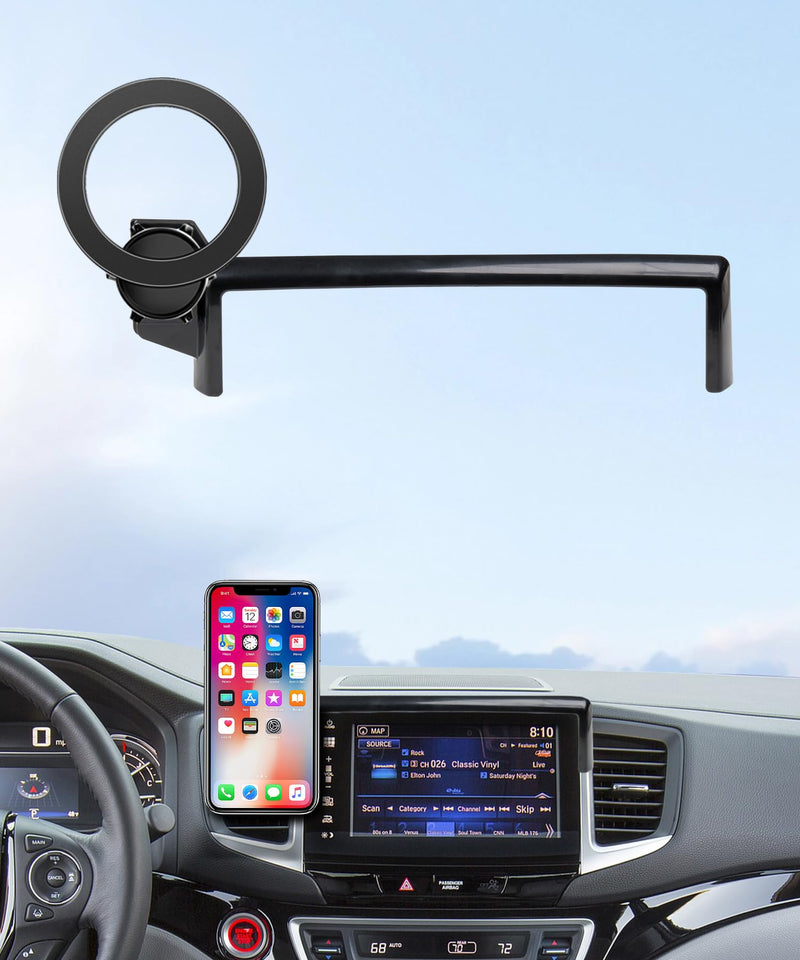Car Phone Holder for Honda Pilot 2016-2020, Ridgeline 2017-2020 5/8" Screen | Honda Passport 2019-2020, Magsafe Accessories Magnetic Cell Phone Mount Clip Compatible with iPhone,3D fit Navigation Bracket Compatible with MagSafe