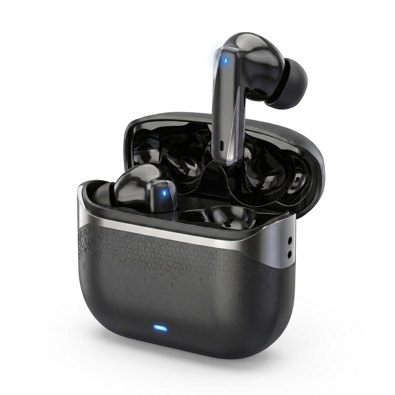 Wireless Earbuds Bluetooth 5.5, Flagship Edition with ENC Call Noise Reduction, HiFi Surround Sound, 13mm Speaker, Ultra Long Battery Life, Sweat Proof (Dark Black) Dark Black