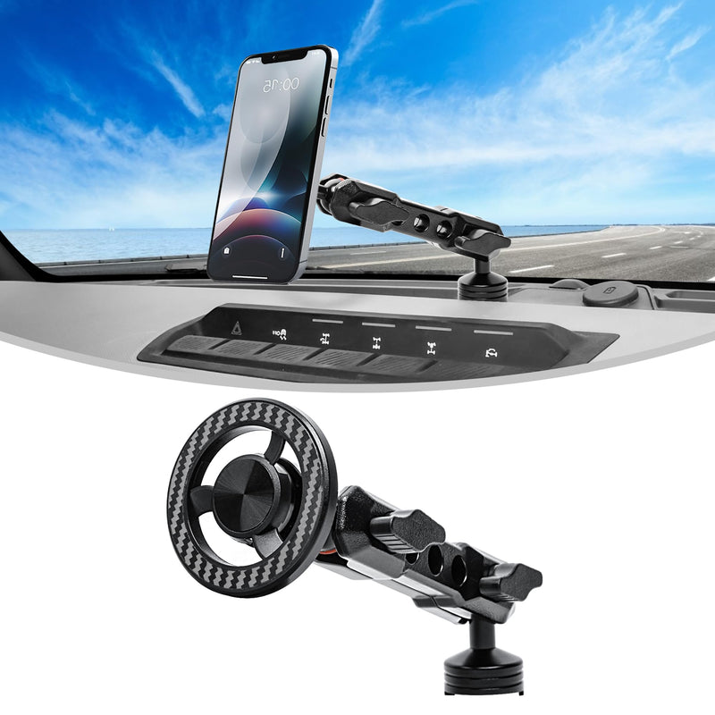 Magnetic Phone Mount for Ford Bronco 2021-2026 2/4 Door Car Accessories | Cell Phone Dash Mount, Ford Bronco Phone Mount with 360° Dual-Ball, OEM Dash Mount Install, No-Drill (Not for Bronco Sport)