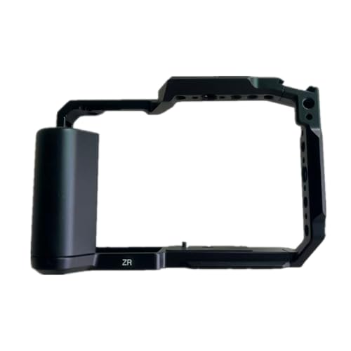Camera Cage for Nikon ZR with Handle, Modular Design of L Plate and Cage with Built-in Cold Shoe Mount, Anti-Twist ZR Camera Cage Compatible with ARRI 3/8”, 1/4” Interface and ARCA