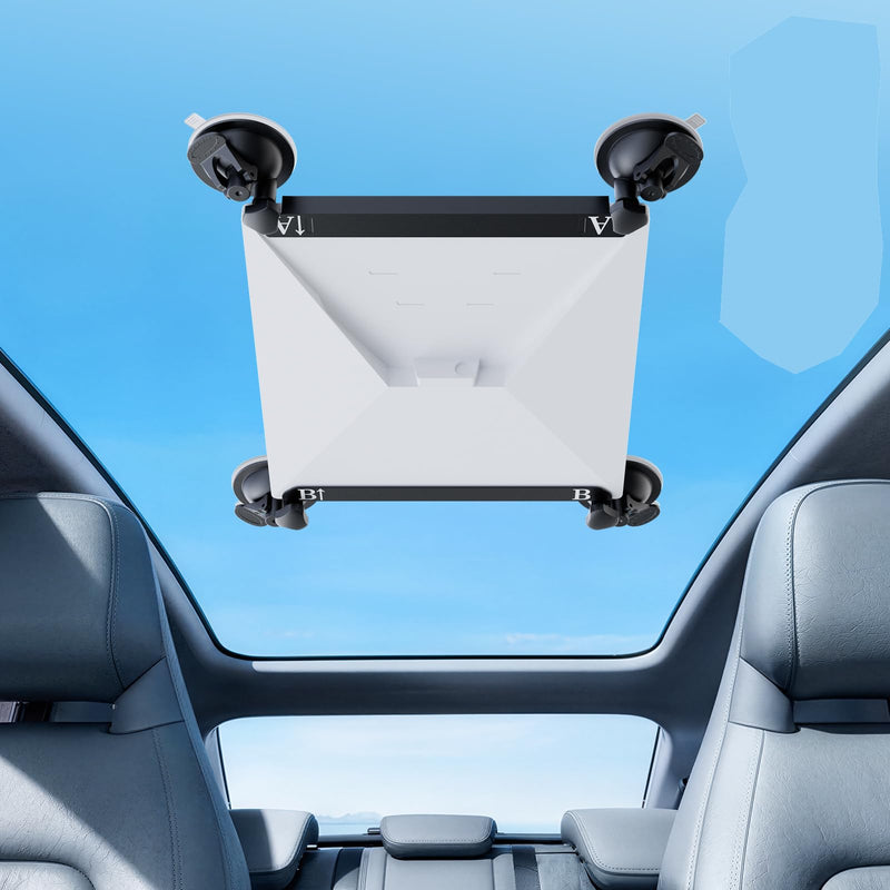 Starlink Mini Mount, Starlink Mini Suction Cup Mount for Car Windows & Sunroofs, Secure Mounting Kit with 2 Spare Cups & Anti-Slip Pad,All-Weather Stability for RVs, Trucks & Boats(Black) Black