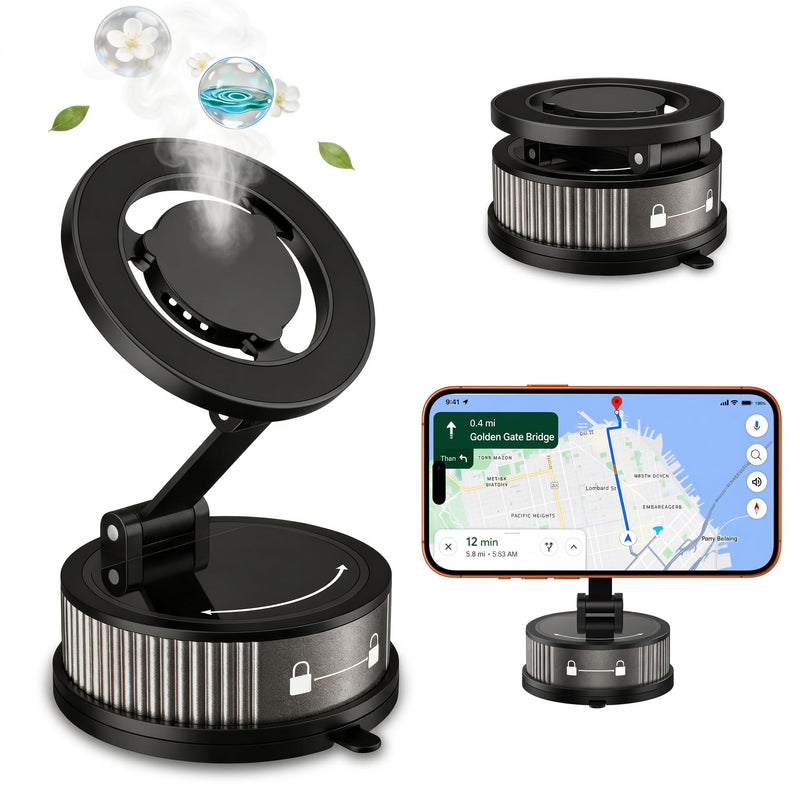 2-in-1Car Phone Mount with Fragrance Diffuser | 360° Adjustable Car Phone holder, Phone Holders for Your Car for iPhone 17-12 Pro Max Air Plus