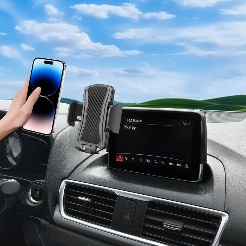 Car Phone Holder for 2014-2016 Mazda 3/2016-2021 CX-3（7 inch Screen），for Smartphone Cradle Auto Accessories Bracket Anti-Shake，360 Degree Rotation，for All Cell Phones