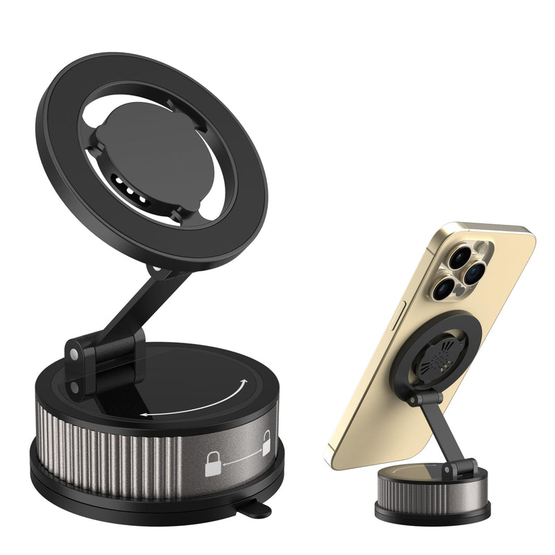 Magnetic Car Phone Holder with Fragrance Diffuser, 360° Rotatable Universal Mobile Phone Mount Compatible for MagSafe iPhone 17/16/15/14/13/12 and More(Dark Gray)