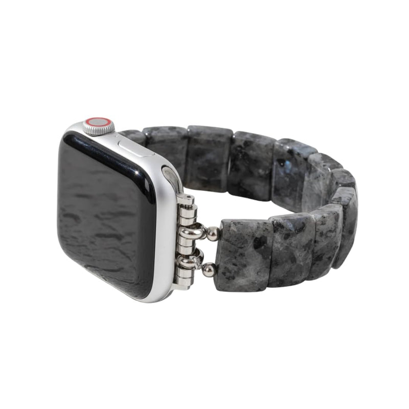 Cape Diablo Handmade Gemstone Watch Band for Women Compatible with Apple Watch 38mm 40mm 41mm 42mm 44mm 45mm, Boho Stretchable Strap Fits for iWatch Series 11/10/9/8/7/6/5/4/3/2/1 SE 3/2/1 Small - Fits 5.75-6.25 inch wrists Midnight Balance