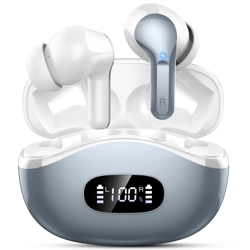 Ordtop Wireless Earbuds, Bluetooth 5.3 Headphones 2025 NEW Ear Buds 40H Bass Stereo in-Ear Earphones